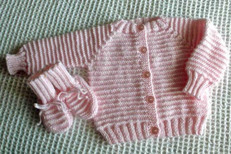 Baby Raglan Sweater Knitting Pattern