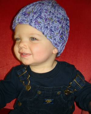 Ribbed Hat For Babies And Children Knitting Pattern